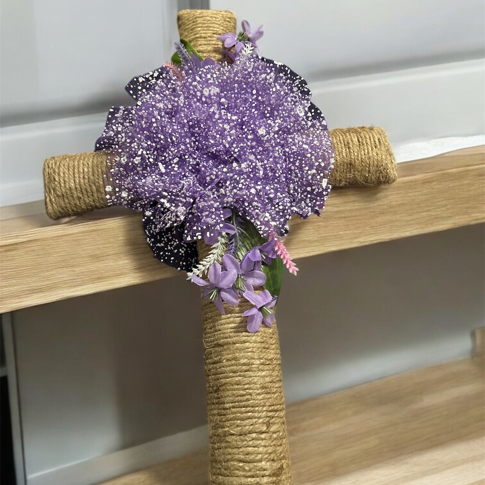 Floral Cross Accent
